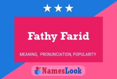 Fathy Farid 名字海报