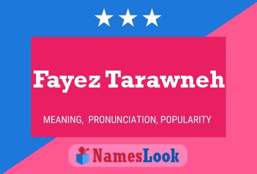 Fayez Tarawneh 名字海报