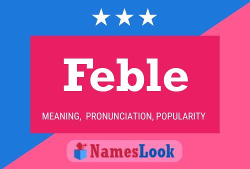 Feble 名字海报