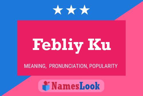 Febliy Ku 名字海报