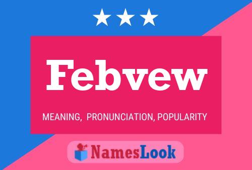 Febvew 名字海报