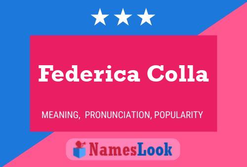 Federica Colla 名字海报