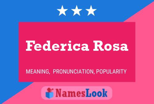 Federica Rosa 名字海报