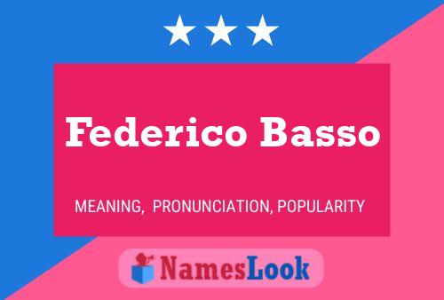 Federico Basso 名字海报