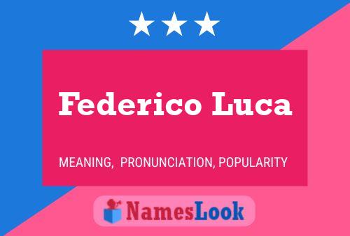 Federico Luca 名字海报