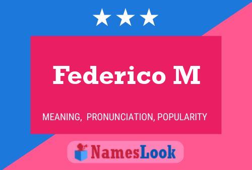 Federico M 名字海报