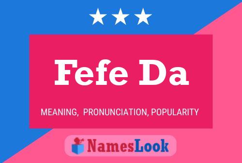 Fefe Da 名字海报