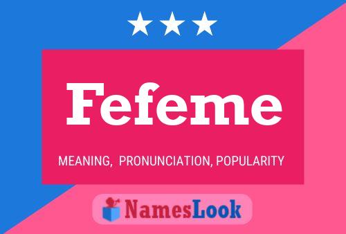 Fefeme 名字海报