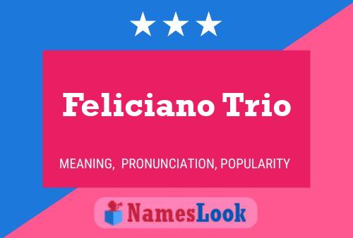 Feliciano Trio 名字海报