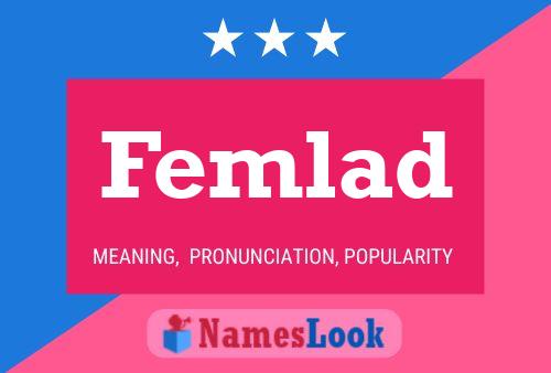 Femlad 名字海报