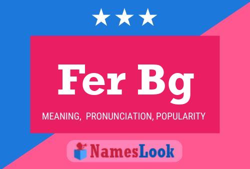 Fer Bg 名字海报