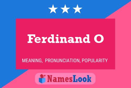 Ferdinand O 名字海报