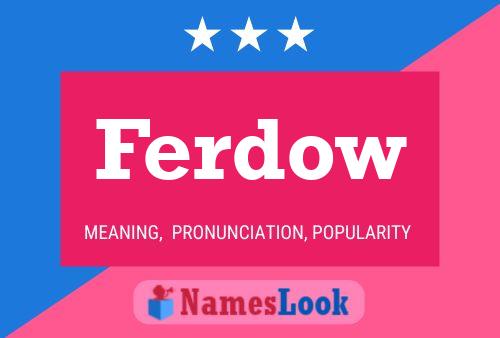 Ferdow 名字海报