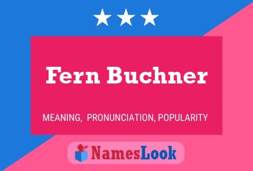 Fern Buchner 名字海报