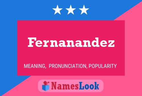 Fernanandez 名字海报