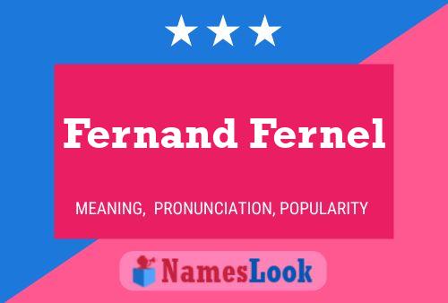 Fernand Fernel 名字海报