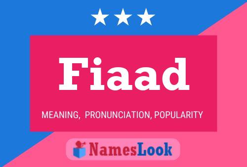 Fiaad 名字海报