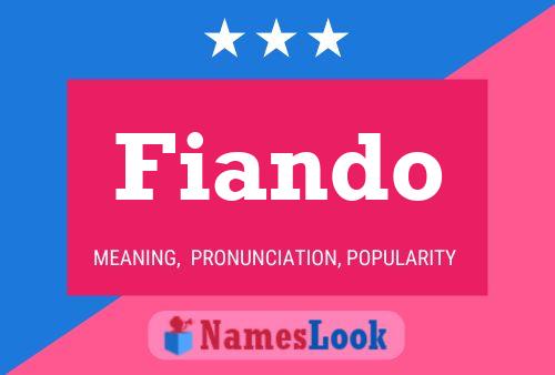 Fiando 名字海报