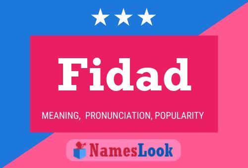 Fidad 名字海报