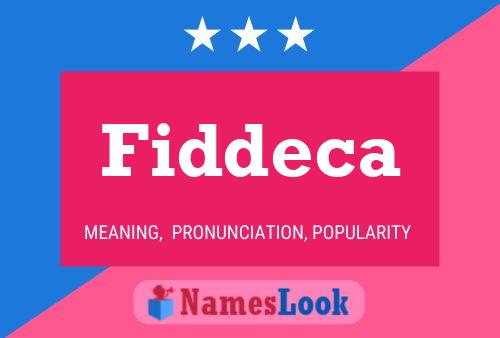 Fiddeca 名字海报