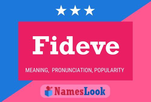 Fideve 名字海报