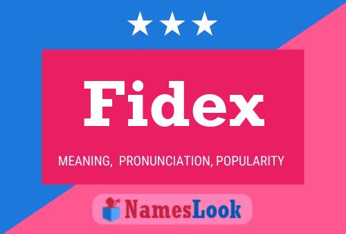 Fidex 名字海报