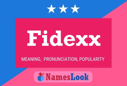 Fidexx 名字海报