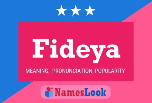 Fideya 名字海报