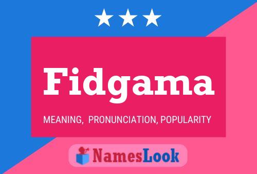 Fidgama 名字海报