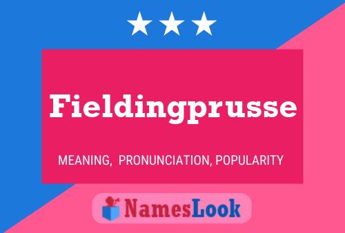 Fieldingprusse 名字海报