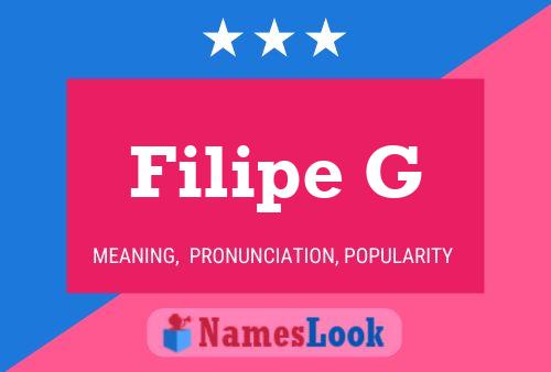 Filipe G 名字海报