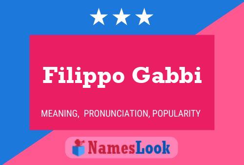 Filippo Gabbi 名字海报