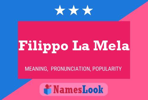 Filippo La Mela 名字海报