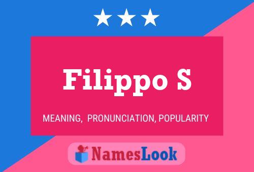 Filippo S 名字海报