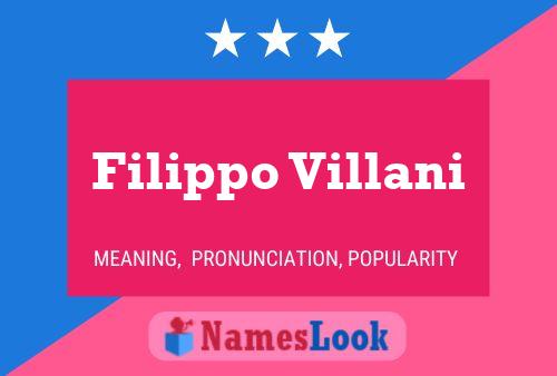 Filippo Villani 名字海报