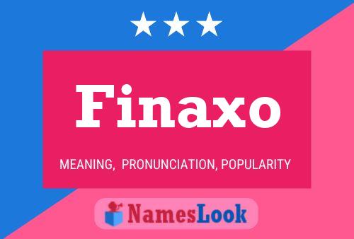 Finaxo 名字海报