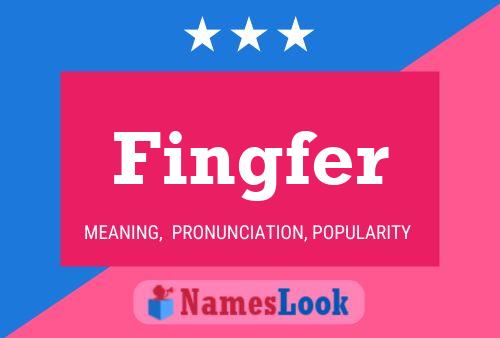 Fingfer 名字海报