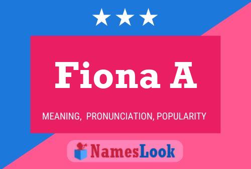 Fiona A 名字海报