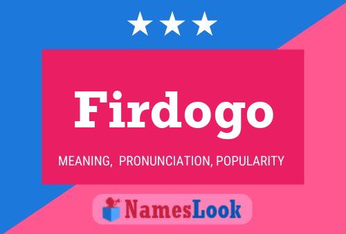 Firdogo 名字海报