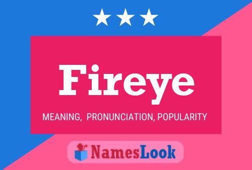 Fireye 名字海报