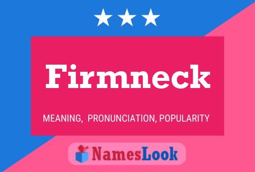 Firmneck 名字海报