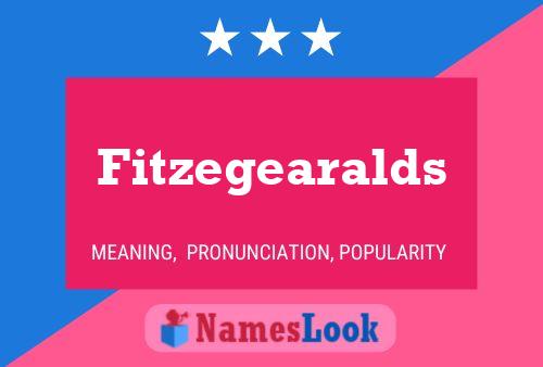 Fitzegearalds 名字海报