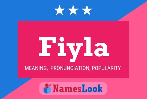 Fiyla 名字海报