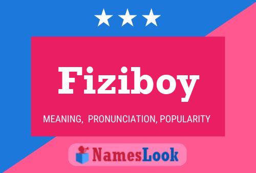 Fiziboy 名字海报