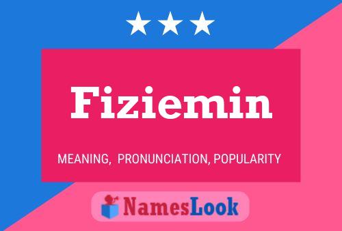 Fiziemin 名字海报