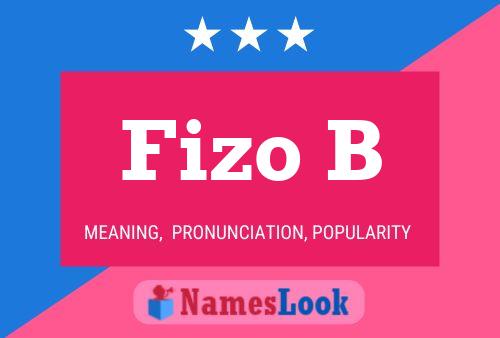 Fizo B 名字海报