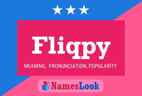 Fliqpy 名字海报