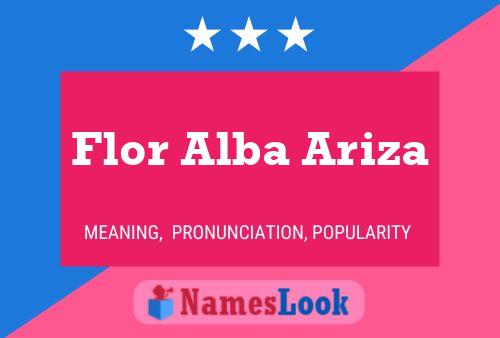 Flor Alba Ariza 名字海报