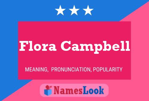 Flora Campbell 名字海报