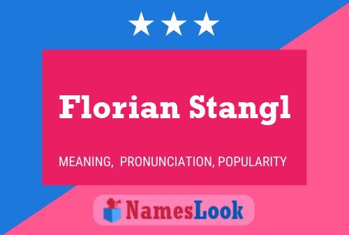 Florian Stangl 名字海报